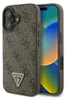GUESS Custodia iPhone 16 Strass Triangle Logo Hülle Cover Anteprima dell’immagine prodotto 1