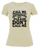 Koszulka damska "Call Me Antisocial But Please Don't Call Podgląd zdjęcia produktu 2