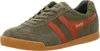 Gola Herrier Suede khaki orang sportlicher Schnürer Grün in Produktbild-Vorschau 6