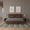 Lit Avec Sommier 160X190, Tête De Lit Droite En Noyer Demas Voir les images du produit 7