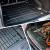 A collage of images showing a car trunk with a rubber mat and logs. Anteprima dell’immagine prodotto
