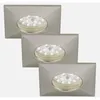 3 x Briloner LED Einbauleuchte eckig Nickel matt IP44 3 x Produktbild-Vorschau 3