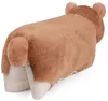 A plush teddy bear pillow shown from the back, lying on a white background. Anteprima dell’immagine prodotto