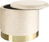 pouf Coco di tectake® con vano portaoggetti in velluto con Anteprima dell’immagine prodotto 1