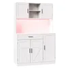 Flieks Cuisine Armoire haute avec Led et fonction de Voir les images du produit 10