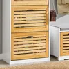 SoBuy Schuhschrank FSR108-WN mit drei Schubladen und sichtbaren Schuhen Produktbild-Vorschau