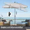 Sekey Sonnenschirme Ø200 cm Balkonschirm Gartenschirm Produktbild-Vorschau 7