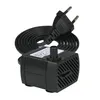 A black submersible water pump with a coiled black power cord and a European-style plug, set against a white background. Podgląd zdjęcia produktu