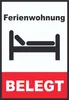 Ferienwohnung belegt Hochkant Schild A0 (841x1189mm) Produktbild-Vorschau 1