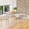 CASARIA® Ensemble table à manger avec 4 chaises chêne Voir les images du produit 2