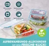 Gourmetmaxx 13755, Set, Obdĺžnikový, Zelená, Priehľadná, Náhľad obrázku produktu 2