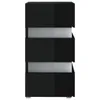 The Living Store LED-Nachttisch Hochglanz-Schwarz 45x35x67 Produktbild-Vorschau 6
