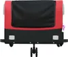 vidaXL Fahrradanhänger Schwarz und Rot 45 kg Eisen Produktbild-Vorschau 5