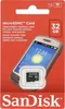 A SanDisk MicroSDHC card packaging with a smartphone image. Podgląd zdjęcia produktu