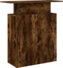 Biurko recepcyjne dąb wędzony 100x40x104 cm Drewno klejone Podgląd zdjęcia produktu 1