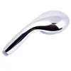 A chrome-plated shower head on a white background. Produktbild-Vorschau