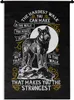 MuchoWow® Wandteppich Wandbehang Wolf - Retro - Briefe - Produktbild-Vorschau 1