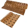 Two bamboo mats are shown against a white background. One is fully laid out, and the other is partially rolled up. Anteprima dell’immagine prodotto