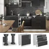 Mobiletto base per cucina Vicco Fame-Line Antracite lucido Anteprima dell’immagine prodotto 3