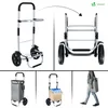 VOUNOT® 2 Räder Einkaufstrolley Klappbar mit 50L Produktbild-Vorschau 3