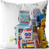 VOID Roboter Retro Blechspielzeug Kissenbezug Kissenhülle Produktbild-Vorschau 1