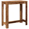 A wooden bar table is shown against a white background. Anteprima dell’immagine prodotto