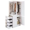Merax Kleiderschrank mit offenem Kleiderbereich und 4 Produktbild-Vorschau 4