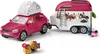 A toy car with a trailer, designed for transporting horses. Produktbild-Vorschau