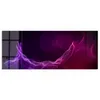 DEQORI Glasbild Echtglas 125x50 cm 'Abstrakte violette Produktbild-Vorschau 2
