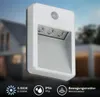 Sensor LED Außenleuchte, 8,5 cm, 0,18 W, Titan-Silber, Produktbild-Vorschau 2