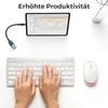 deleyCON USB-C auf USB-A Adapter 2.0 OTG Typ-C Stecker auf Produktbild-Vorschau 2