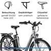 Zündapp Green 2.7 E Bike Damenfahrrad 26 Zoll grau Produktbild-Vorschau 4