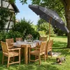 Sekey Balkonschirm 200 cm Ø Holzoptik, Knickbar, Stabiler Produktbild-Vorschau 12