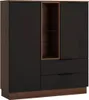 Highboard Alicante Hochkommode 120x38x136cm Walnuss Produktbild-Vorschau 1