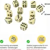 Augenwürfel -Standard Spielwürfel aus PVC -16 mm- 12 Stück Produktbild-Vorschau 2