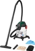 A wet/dry vacuum cleaner and its accessories are displayed against a white background. Produktbild-Vorschau