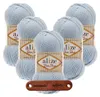 5 x ALIZE Baby Best 183 Light Blue mit Label Produktbild-Vorschau 1