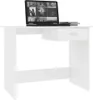vidaXL Stôl biely 100x50x76 cm Drevo Materiál Náhľad obrázku produktu 3