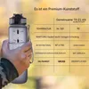 Sportwaterfles van 1 liter met rietje en tijdmarkeringen, Productafbeelding-voorbeeld 8
