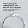 Handtuchring mit Bohren Rund Wandmontage Handtuch Ring Produktbild-Vorschau 6