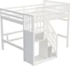 Sweiko postel z masivu 140x200, schody s úložnou skříní, Náhled obrázku produktu 8