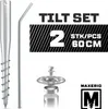 MAXERIO® 60 cm 2er TILT-Set Schraubfundamente Ø 60 x 2; M12 Produktbild-Vorschau 1