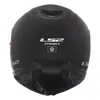 The back view of a black motorcycle helmet. Produktbild-Vorschau