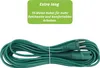 A coiled green power cord with a plug and socket. Produktbild-Vorschau