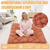 Outdoor-Papasan-Schaukelstuhl für zwei Personen mit Kissen Produktbild-Vorschau 8