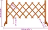 vidaXL Pomarańczowy płotek ogrodowy 120x60 cm z litego Podgląd zdjęcia produktu 6