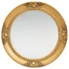 vidaXL Wandspiegel im Barock-Stil 50 cm Golden -  Spiegel Produktbild-Vorschau 2
