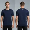 PUMA Herren T-Shirt 2er Pack Basic T-Shirt Navy Baumwolle Produktbild-Vorschau 4