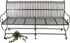DanDiBo panca da giardino in metallo marrone resistente Anteprima dell’immagine prodotto 7
