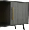 MODFU Elegante TV-kast met houtdecor en draaiende glazen Productafbeelding-voorbeeld 8